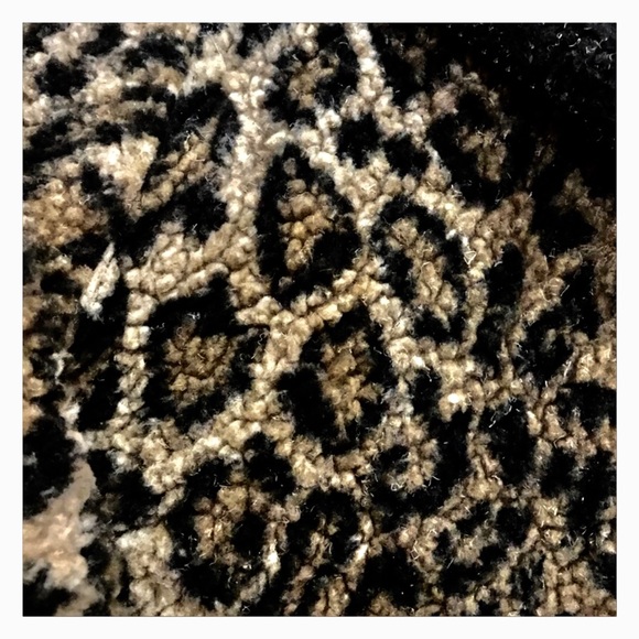 Animal print faux fur jacket kids sz Small - Picture 2 of 8